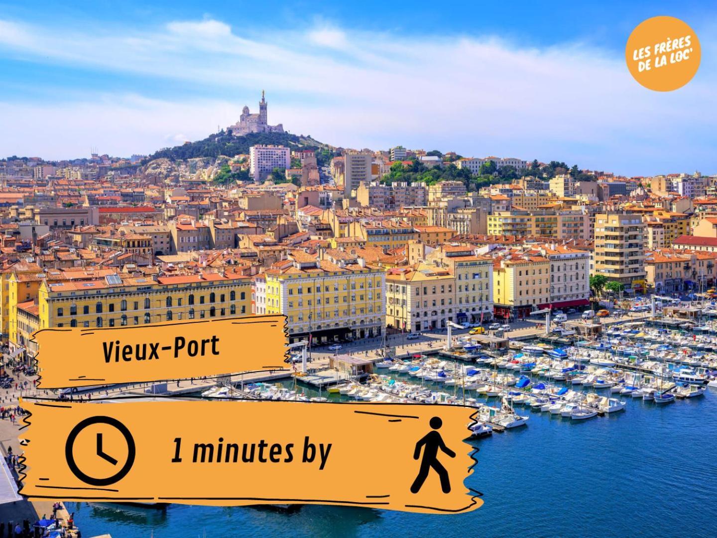 Les Princes Du Vieux Port - Central & Climatisation - Les Freres De La Loc' Marseille Exteriér fotografie